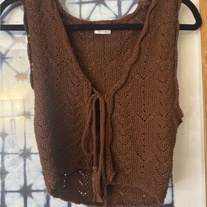 Cotton On Chocolate Knit Vest